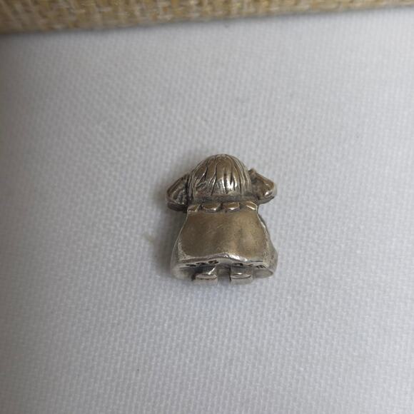 Pandora Sterling Silver 925 Ale Little Girl & Curious Cat Charms - Picture 4 of 13